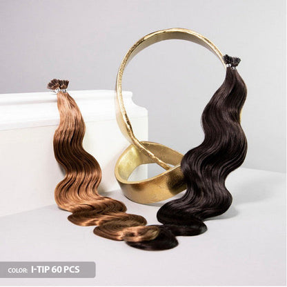 Bohyme Remi Glue Tips Extension - BODY WAVE 27/60/120 PCS (14/18/22 Inch) Alexwigs