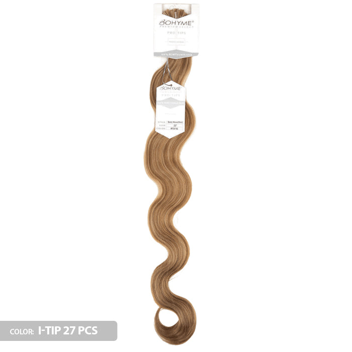 Bohyme Remi Glue Tips Extension - BODY WAVE 27/60/120 PCS (14/18/22 Inch) Alexwigs