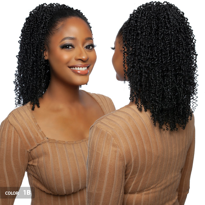 Brown Sugar Human Hair Blend Drawstring Ponytail - BSWNT17 BS YANKY TWIST WNT 14" - By Mane Concept Alexwigs