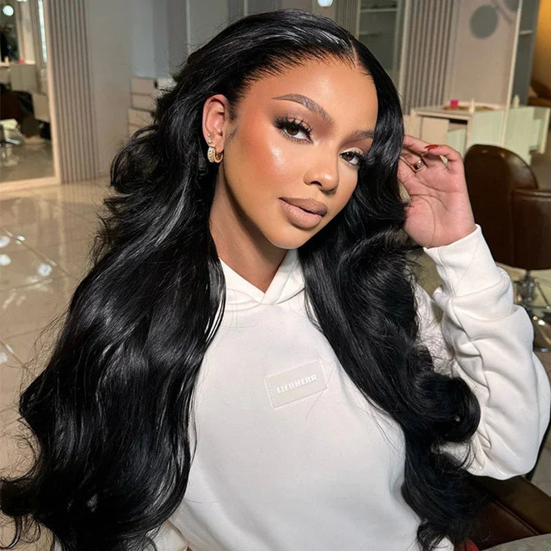 13x4 HD Lace Frontal Wig 100% Human Hair Wigs With Invisible Bleached Small Knots Hermosa Affordable Long Hair 180% Alexwigs