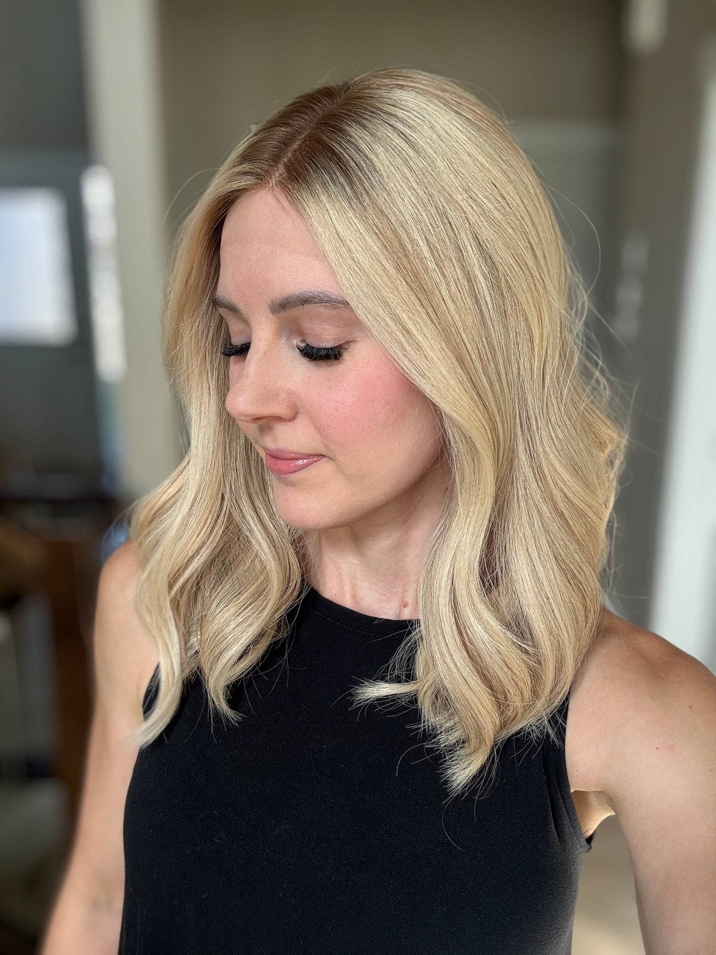 18" Cara LOB Comfort Cap Lace Top Wig (M) Alexwigs