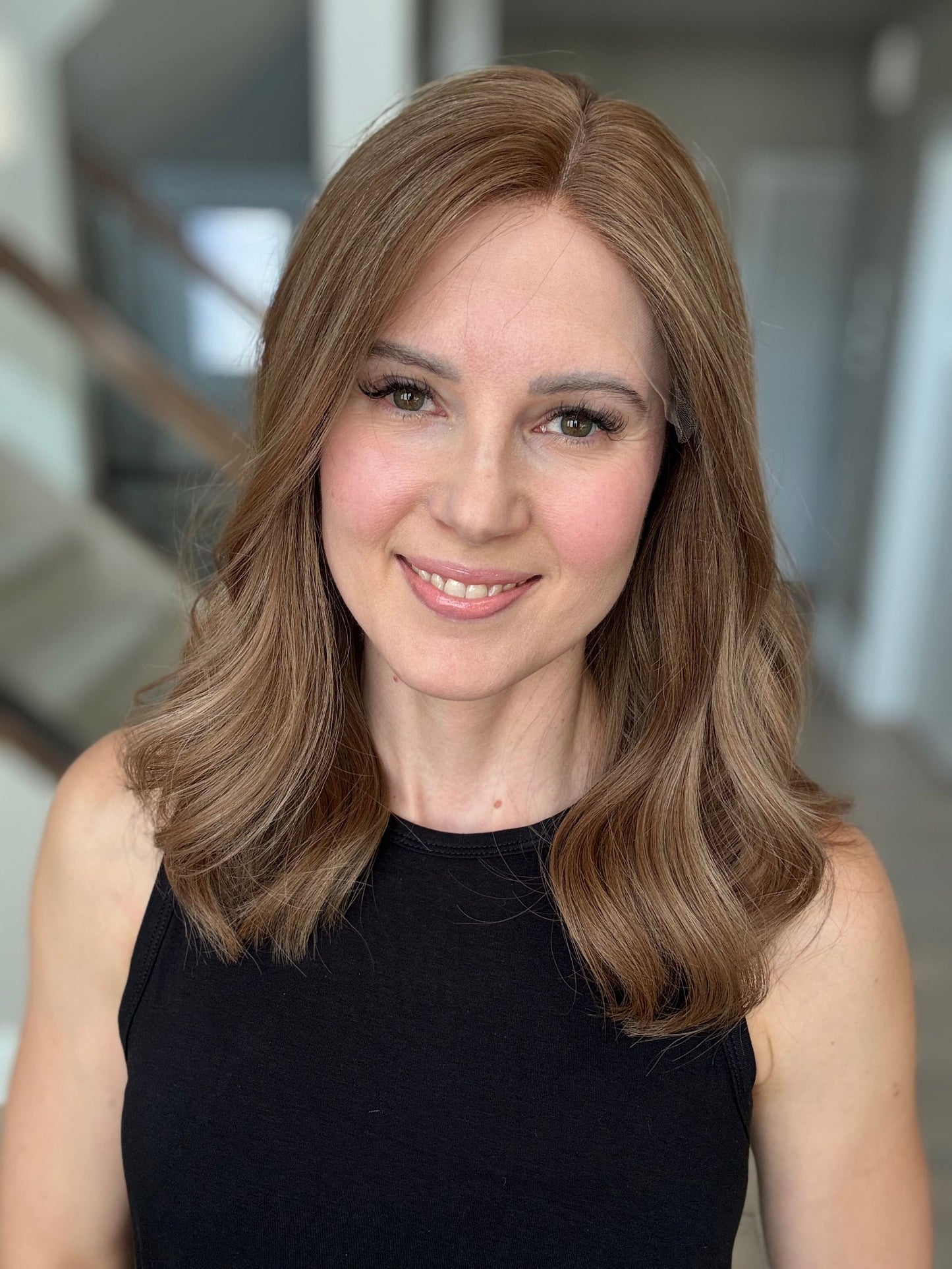 18" Justine LOB Comfort Cap Lace Top Wig (M) Alexwigs