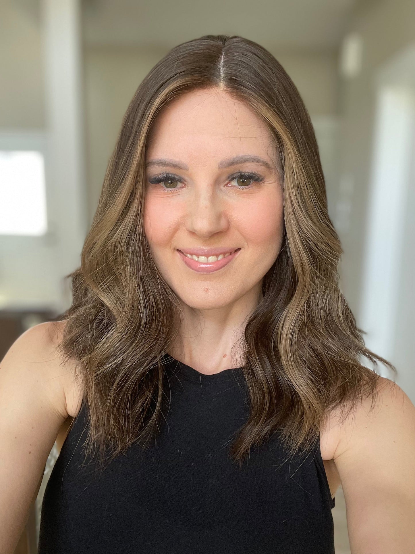 18" Mia Lob Comfort Cap Silk Top Wig (S) Alexwigs