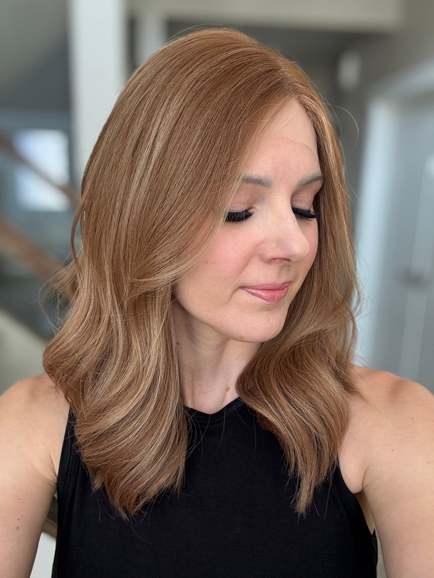 18" Monika LOB Comfort Cap Lace Top Wig (S) (FINAL SALE) Alexwigs