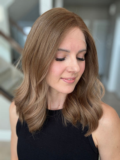 18" Justine LOB Comfort Cap Lace Top Wig (M) Alexwigs