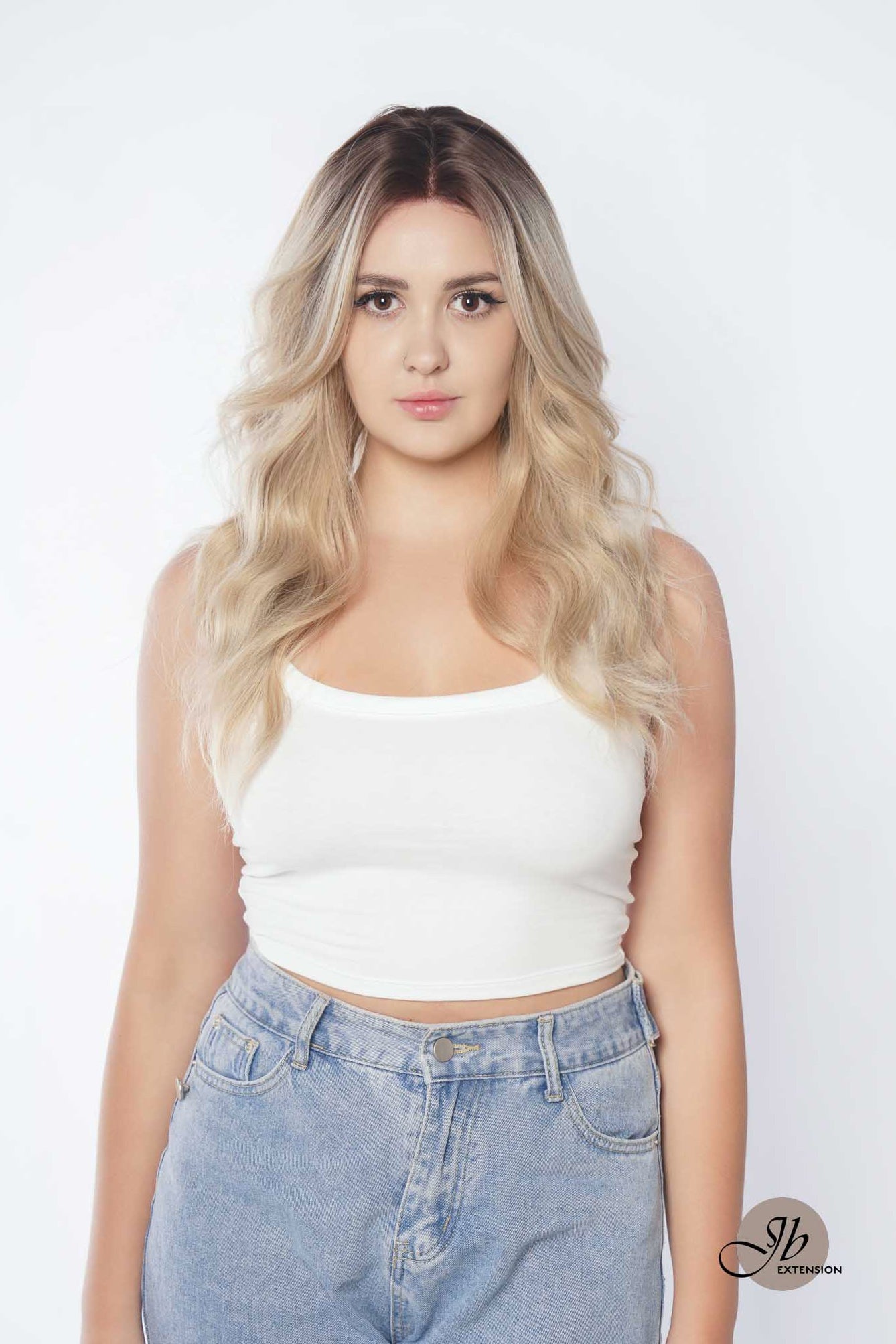 JBEXTENSION 22 Inches Body Wave Mix Blonde Pre-Cut Frontlace Glueless Wig CLAIRE M BLONDE Alexwigs