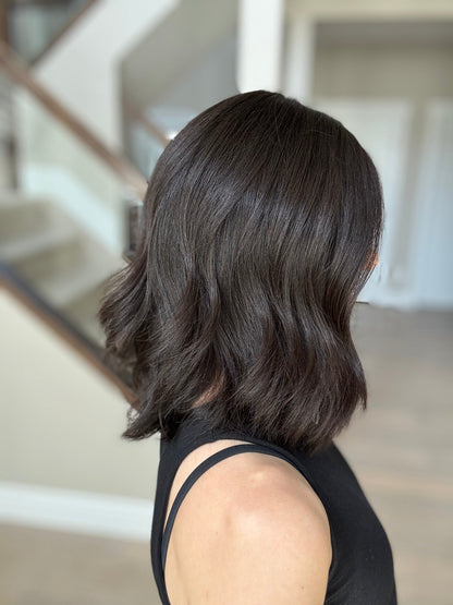 15" Natural Black Lace Top Wig (S) Alexwigs