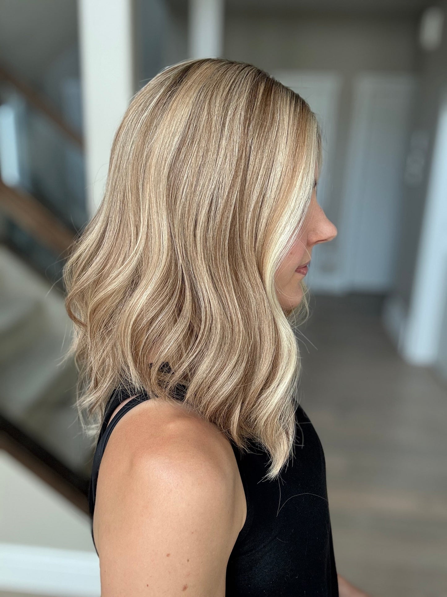 18" Olivia LOB Comfort Cap Lace Top Wig (S) (FINAL SALE) Alexwigs