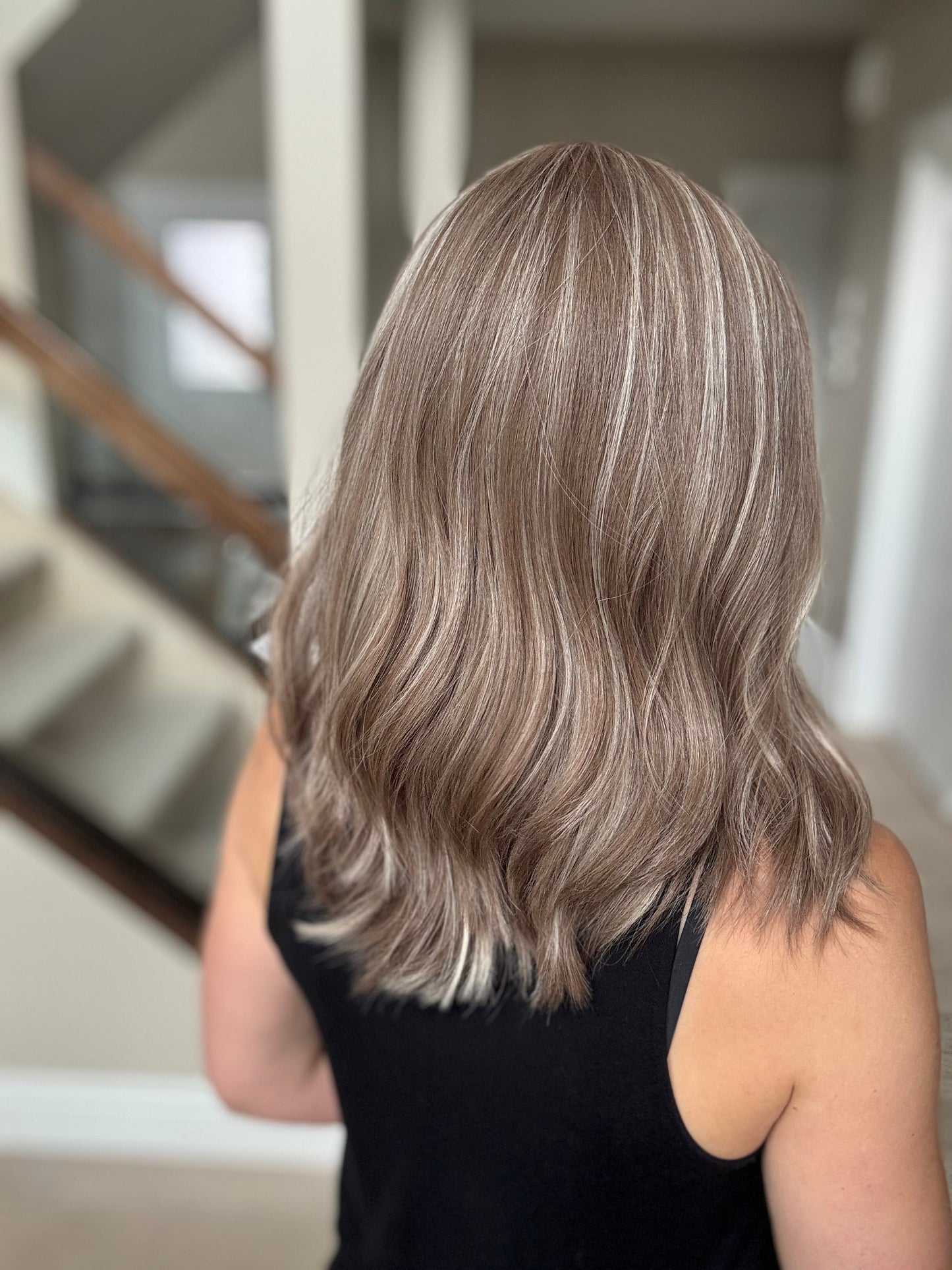 18" Jocelyn LOB Comfort Cap Silk Top Wig (S) Alexwigs