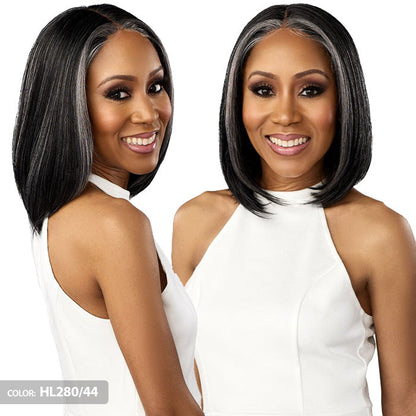 Sensationnel Dashly Salt & Pepper 4" Deep Part HD Lace Front Wig - SP LACE UNIT 1 Alexwigs