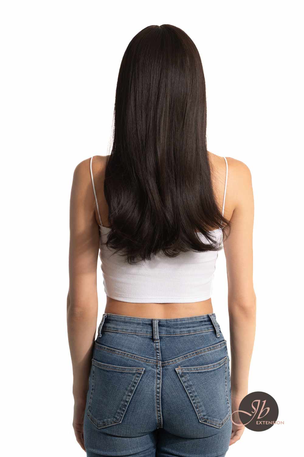 JBEXTENSION 24 Inches Curly Tea Black Darkest Brown Pre-Cut Frontlace Glueless Wig MISSY Alexwigs