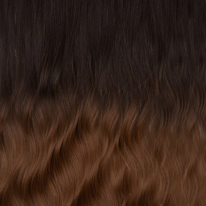 20" Hair Extensions Clip-in Body Wave 160g SHATUSH OMBRE' Alexwigs