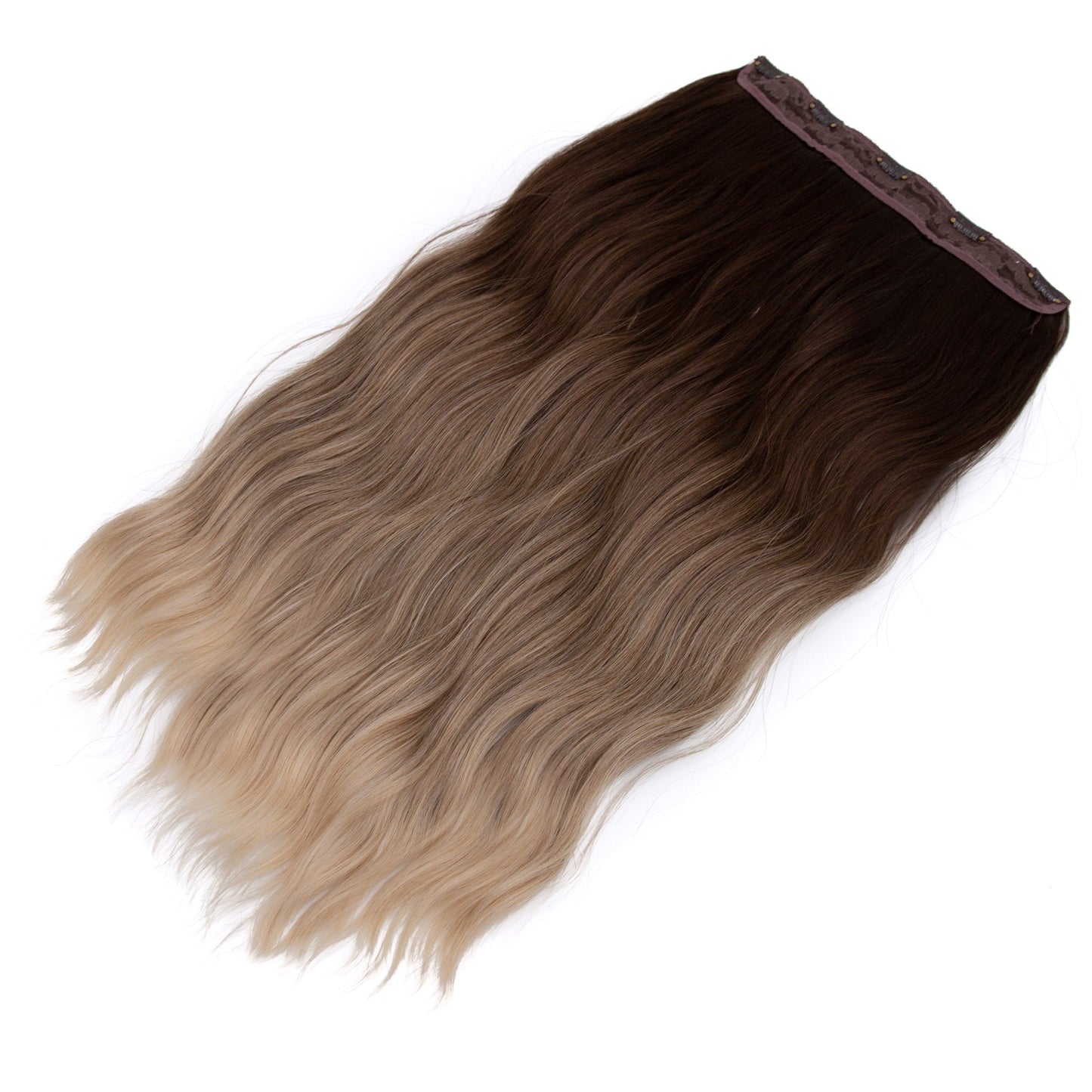 20" Hair Extensions Clip-in Body Wave 160g BALAYAGE BLONDE Alexwigs