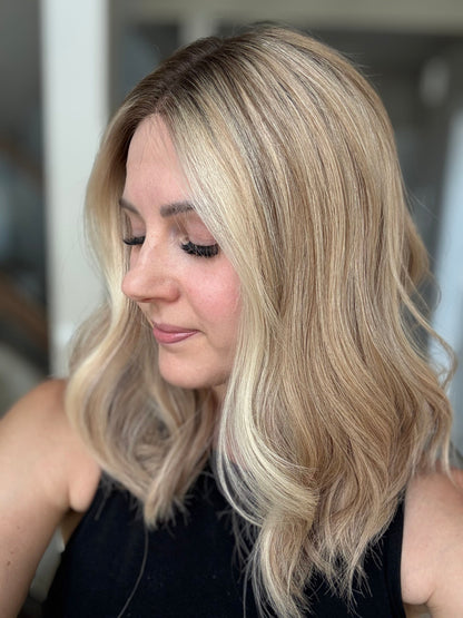 18" Olivia LOB Comfort Cap Lace Top Wig (S) (FINAL SALE) Alexwigs