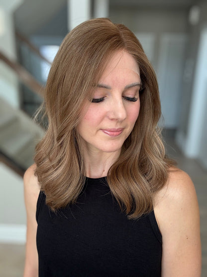 18" Justine LOB Comfort Cap Lace Top Wig (M) Alexwigs