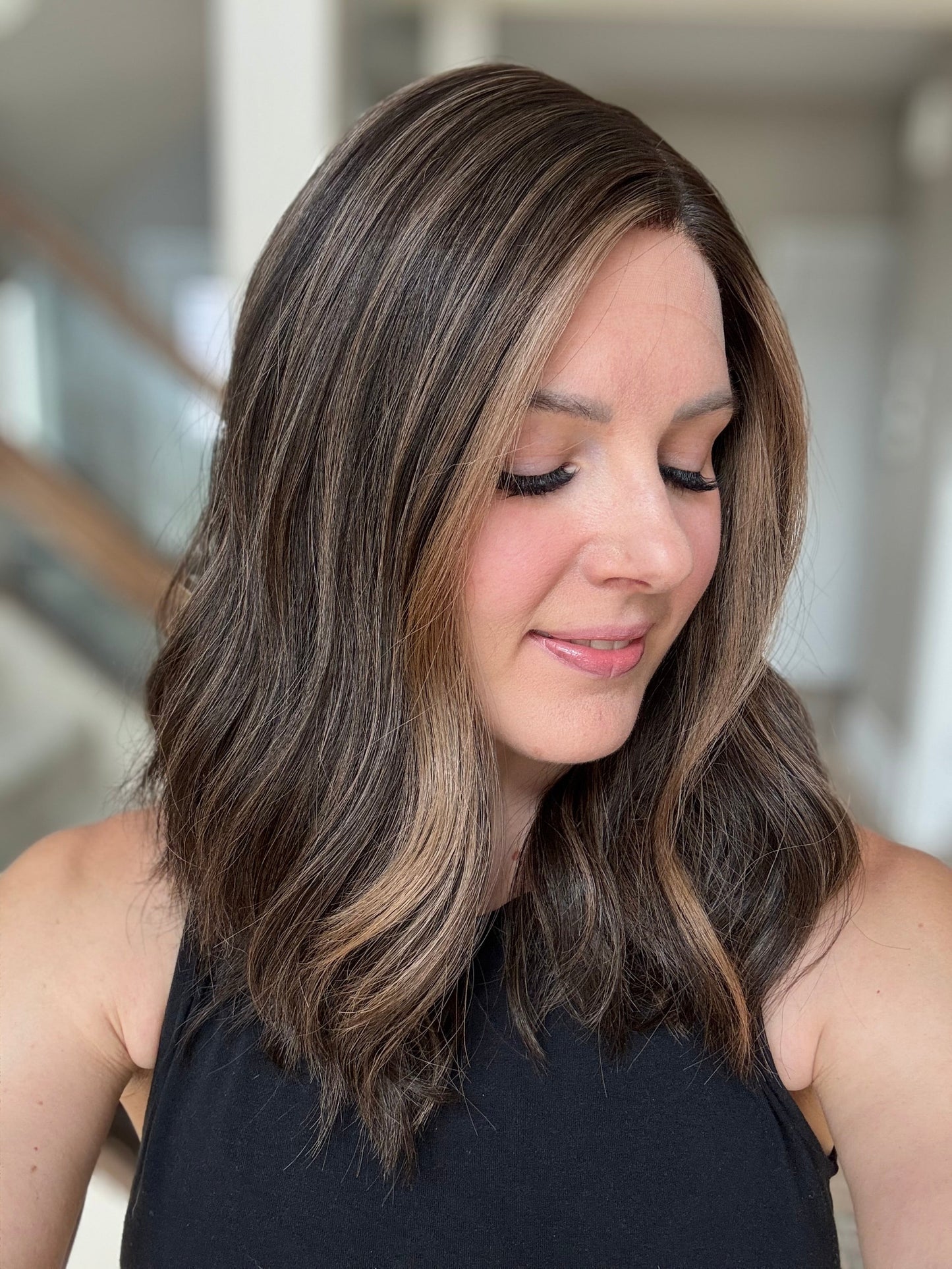 18" Liv LOB Comfort Cap Silk Top Wig (S) Alexwigs