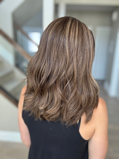 18" Mia LOB Comfort Cap Silk Top Wig (M) Alexwigs