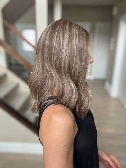 18" Jocelyn LOB Comfort Cap Silk Top Wig (S) Alexwigs