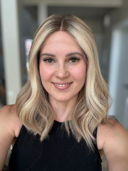 18" Olivia LOB Comfort Cap Lace Top Wig (S) (FINAL SALE) Alexwigs