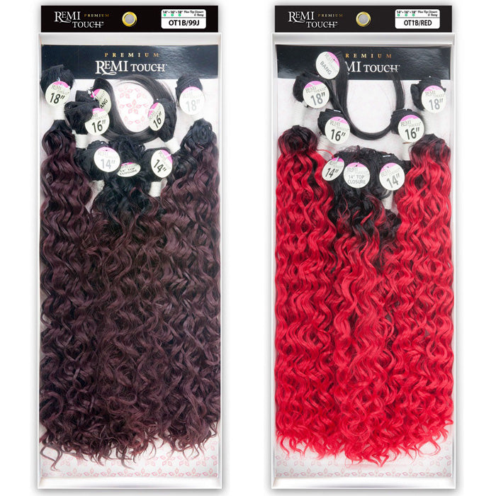 New Born Free Premium Remi Touch Weave BEACH CURL 8Pcs Alexwigs