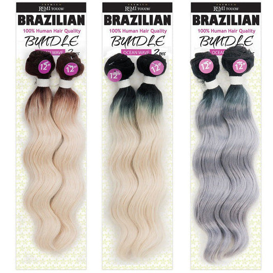 New Born Free Brazilian Premium Remi Touch Bundle Weave - OCEAN WEAVE 2 PCS 10-18" Alexwigs