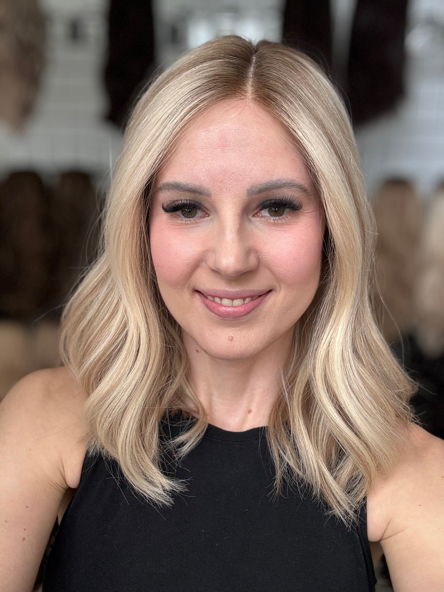 18" Katelyn LOB Comfort Cap Lace Top Wig (M) (FINAL SALE) Alexwigs