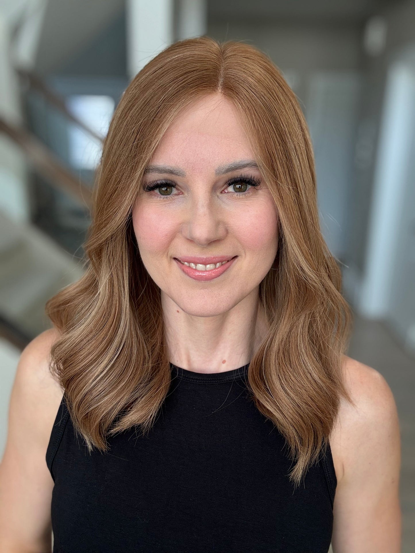 18" Monika LOB Comfort Cap Lace Top Wig (S) (FINAL SALE) Alexwigs