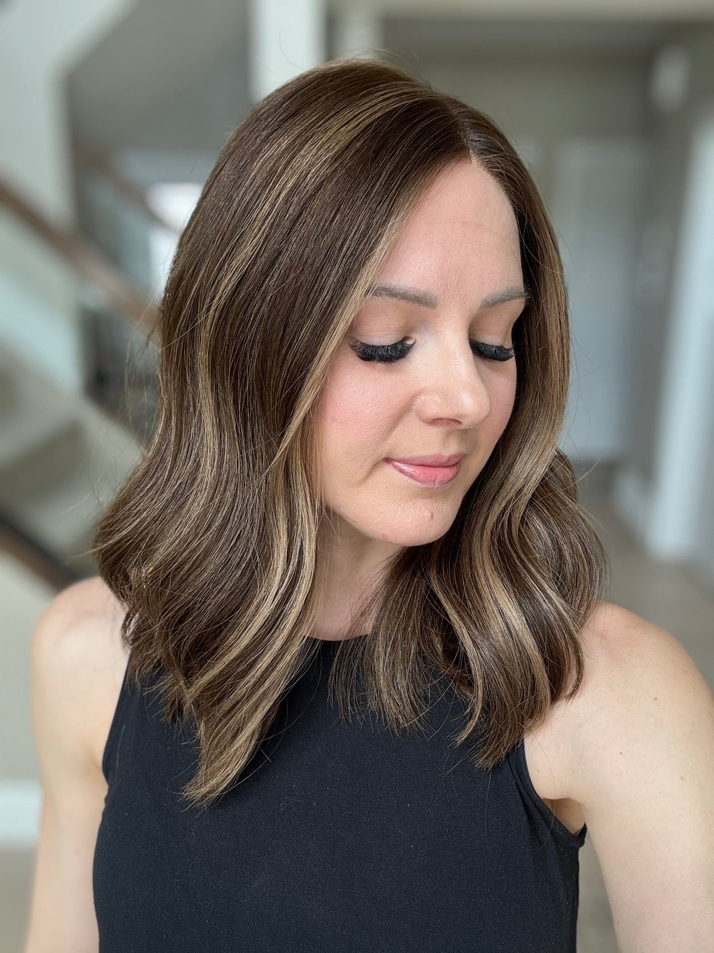 18" Mia LOB Comfort Cap Lace Top Wig (M) (FINAL SALE) Alexwigs