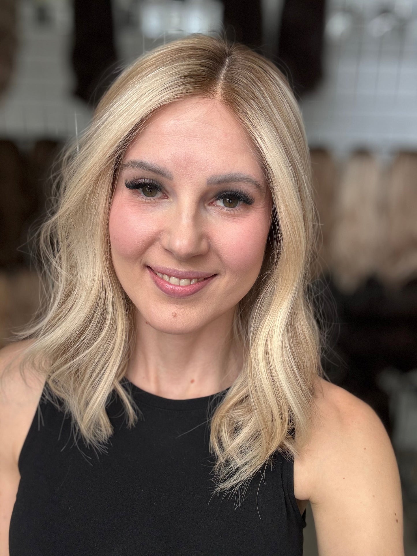 18" Katelyn LOB Comfort Cap Lace Top Wig (M) (FINAL SALE) Alexwigs