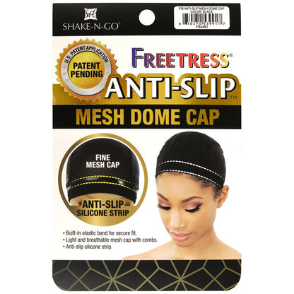 Freetress Anti-Slip - MESH DOME CAP (BLACK/NUDE) Alexwigs