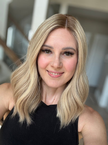 18" Cara LOB Comfort Cap Silk Top Wig (M) Alexwigs