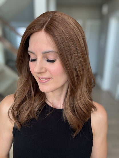 18" Christina LOB Comfort Cap Lace Top Wig (M) Alexwigs