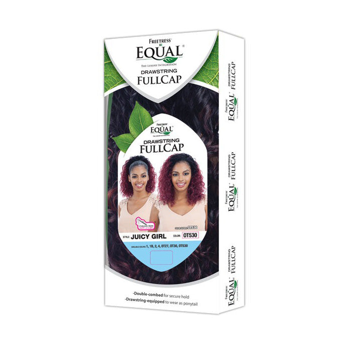Freetress Equal Drawstring Fullcap Half Wig - JUICY GIRL Alexwigs