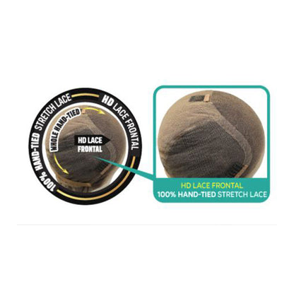 Bobbi Boss Glueless 100% Unprocessed Human Hair Hand-Tied Full Lace Wig - FLH020-WET & WAVY 28" Alexwigs