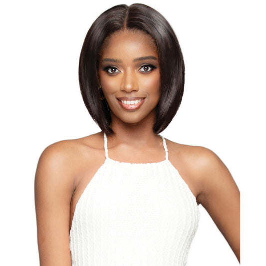 Bobbi Boss Indiremi Bone Straight Glueless 100% Unprocessed Remy Human Hair Hand-Tied Full Lace Wig - FLH103 INDIREMI STRAIGHT 12 Alexwigs
