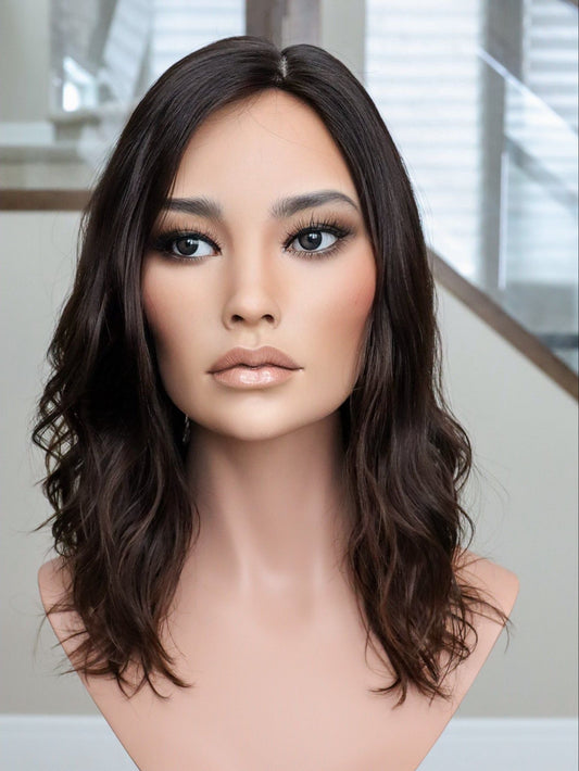 17" Fine Texture Natural Collection #265 9x9 Silk Top Topper (FINAL SALE) Alexwigs