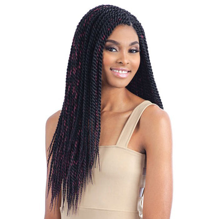 Model Model Glance Crochet Braid SENEGALESE TWIST LARGE Alexwigs
