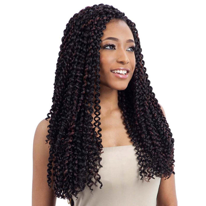Model Model Glance Crochet Braid - BOHEMIAN CURL Alexwigs