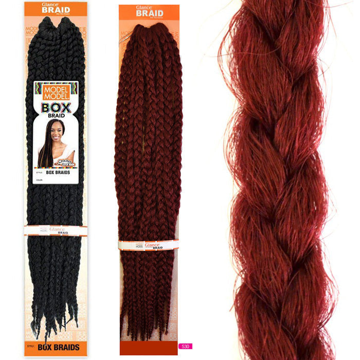 Model Model Crochet Braid - BOX BRAID Alexwigs