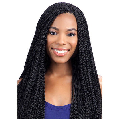 Model Model Glance Pre-Looped Crochet Braid - LONG SMALL BOX BRAID Alexwigs