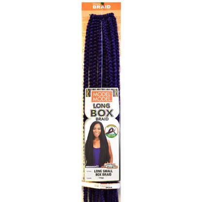 Model Model Glance Pre-Looped Crochet Braid - LONG SMALL BOX BRAID Alexwigs