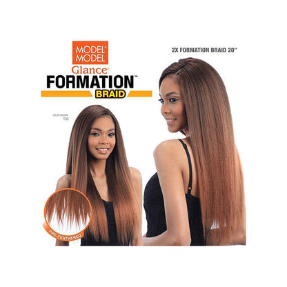 Model Model Glance Crochet Braids - 2X FORMATION 20" Alexwigs