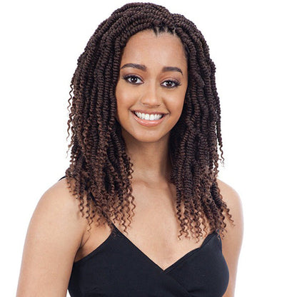 Model Model Glance Pre-Looped Crochet Braid - 2X LARGE BOMB TWIST 12" Alexwigs