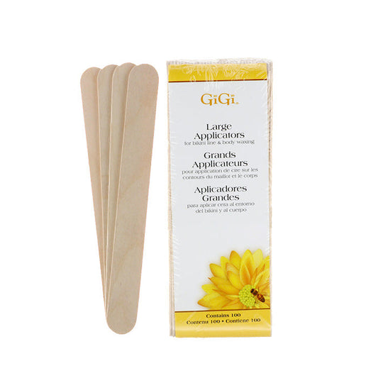 Gigi Large Applicators for Bikini Line & Body Waxing - 100 Pcs Alexwigs