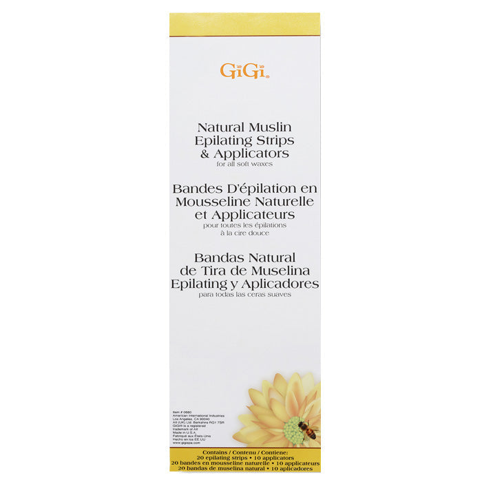 GiGi Natural Muslin Epilating & Applicators Combo Pack Alexwigs