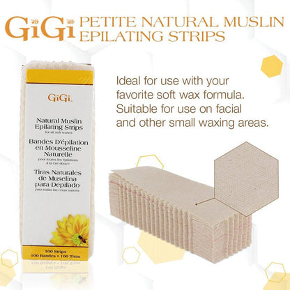 GiGi Natural Muslin Epilating & Applicators Combo Pack Alexwigs