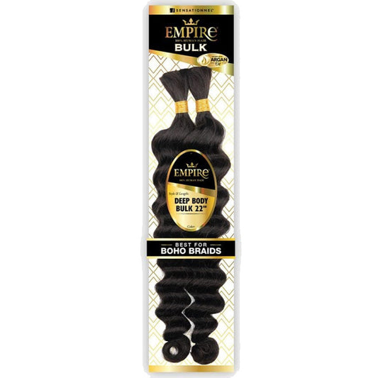Sensationnel Empire 100% Human Hair Braids - DEEP BODY BULK 18"/22" Alexwigs