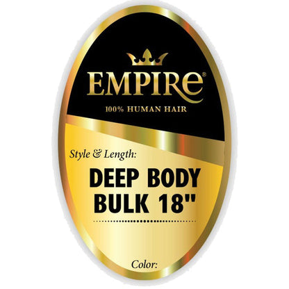 Sensationnel Empire 100% Human Hair Braids - DEEP BODY BULK 18"/22" Alexwigs
