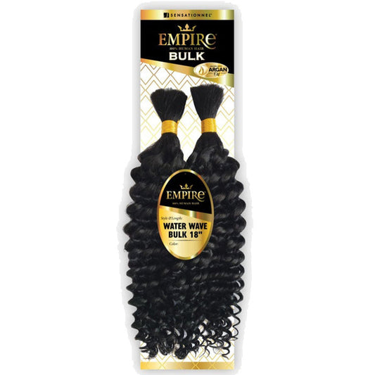 Sensationnel Empire Human Hair Braids - WATER WAVE BULK 18" / 22" Alexwigs