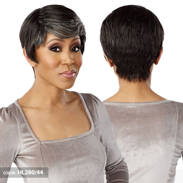 Sensationnel Empire Wig Salt & Pepper 100% Human Hair Wig - DENIA Alexwigs